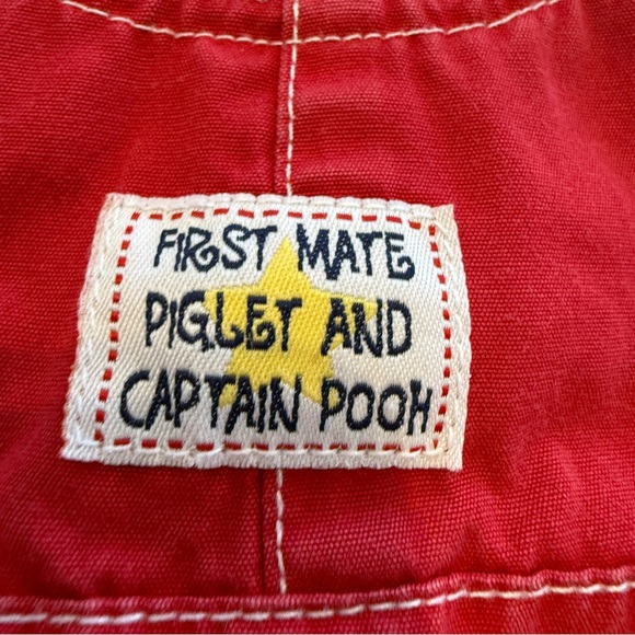 Vintage 90s Winnie the Pooh Toddler Overalls Dress | Disney Baby Jumper 2T - Picture 3 of 7